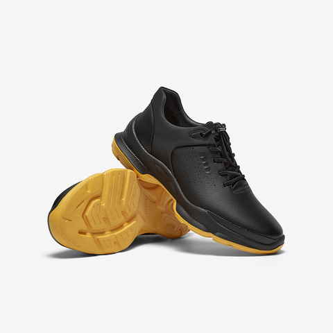 Bata休闲鞋男2025秋季商场新款厚底牛皮通勤透气运动鞋92C01CM5