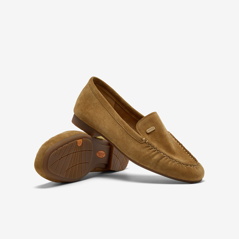 Bata乐福鞋女2025秋商场新款英伦羊皮通勤百搭软底一脚蹬AVL59CA5