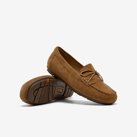 Bata乐福鞋女2025秋商场新款复古英伦风羊皮软底一脚蹬AQQ03CA5