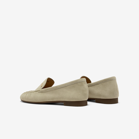 Bata乐福鞋女2025秋商场新款英伦羊皮通勤百搭软底一脚蹬AVL59CA5