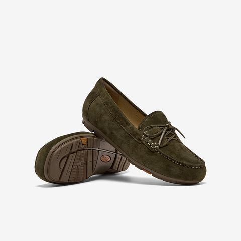 Bata乐福鞋女2025秋商场新款复古英伦风羊皮软底一脚蹬AQQ03CA5