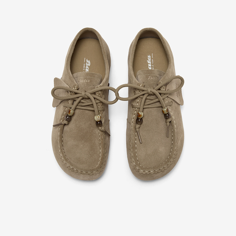 Bata袋鼠鞋女2025秋季商场新款牛剖皮厚底百搭通勤单鞋73117CM5