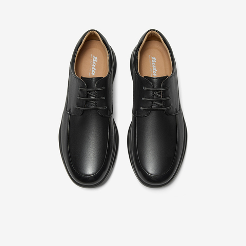 Bata休闲皮鞋男2025秋季商场新款牛皮通勤舒适商务皮鞋FDZ05CM5