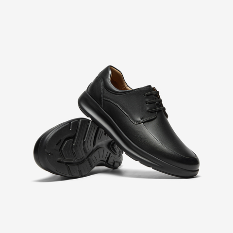 Bata休闲皮鞋男2025秋季商场新款牛皮通勤舒适商务皮鞋FDZ05CM5