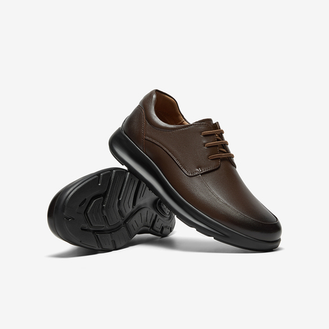 Bata休闲皮鞋男2025秋季商场新款牛皮通勤舒适商务皮鞋FDZ05CM5