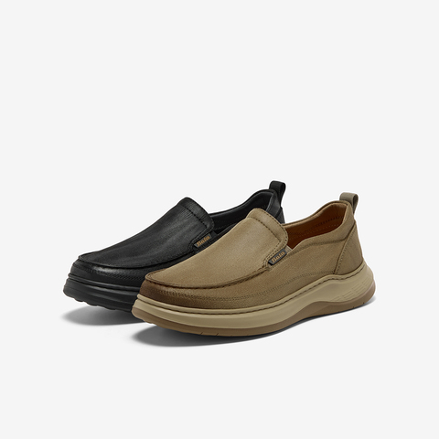 Bata乐福鞋男2025秋季商场新款舒适厚底百搭通勤一脚蹬T2580CM5