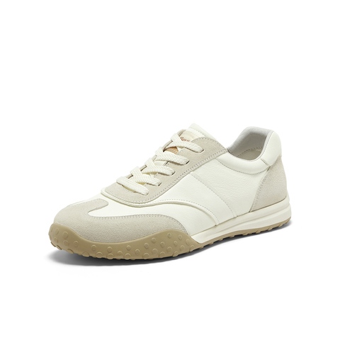 Bata休闲鞋男2025秋商场新款百搭通羊皮潮流德训运动鞋51069CM5