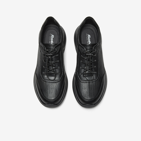 Bata休闲鞋男2025秋季商场新款厚底透气舒适通勤休闲鞋FCE07CM5