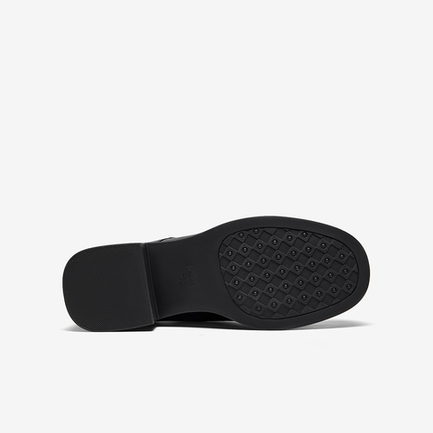 Bata牛津鞋女2025秋季新款英伦风牛皮粗跟通勤小皮鞋51590CM5