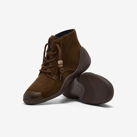 Bata休闲靴女2025冬季商场新款羊皮休闲通勤高帮鞋AAL41DD5