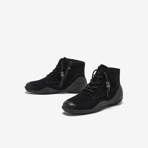 Bata休闲靴女2025冬季商场新款羊皮休闲通勤高帮鞋AAL41DD5