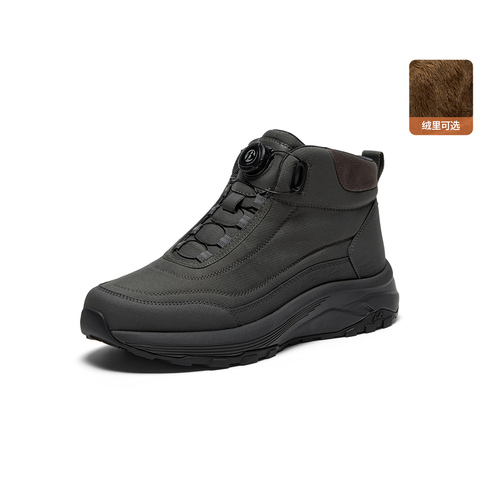 Bata时装靴男2025冬季商场新款通勤户外旋转扣厚底低靴ESH19DD5