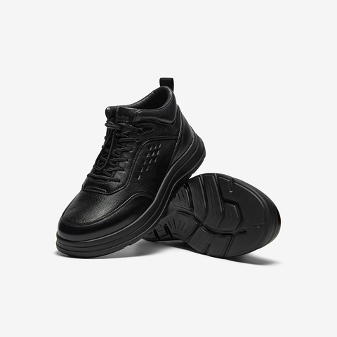 Bata时装靴男2025冬季商场新款牛皮通勤户外休闲厚底低靴21861DD5