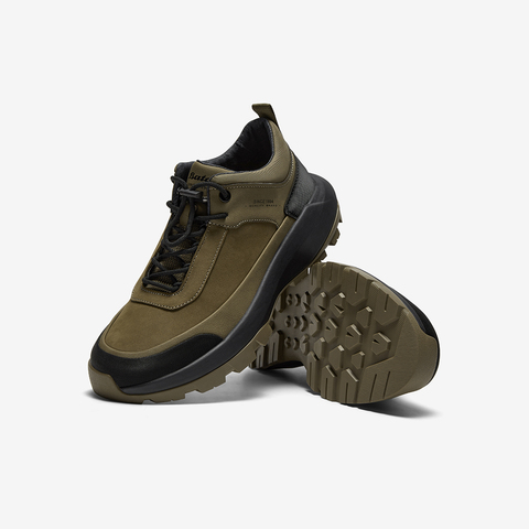 Bata时装靴男2025冬季商场新款通勤户外休闲系带低靴FDF09DD5