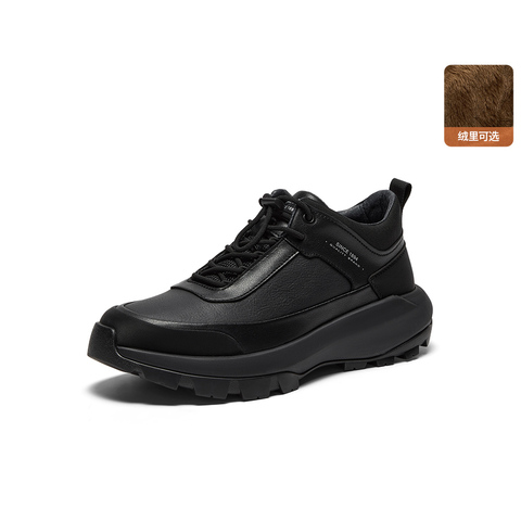 Bata时装靴男2025冬季商场新款通勤户外休闲系带低靴FDF09DD5