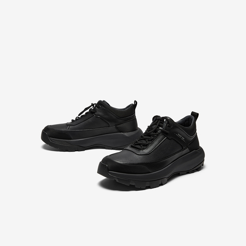 Bata时装靴男2025冬季商场新款通勤户外休闲系带低靴FDF09DD5