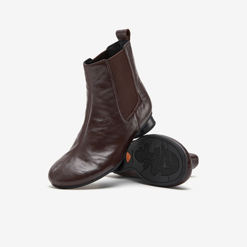 Bata切尔西靴女2025冬商场新款英伦风抓纹羊软底短筒靴ABC40DD5