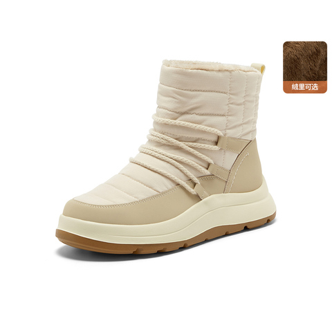 Bata雪地靴女2025冬季商场新款保暖厚底时尚百搭短靴AD145DD5