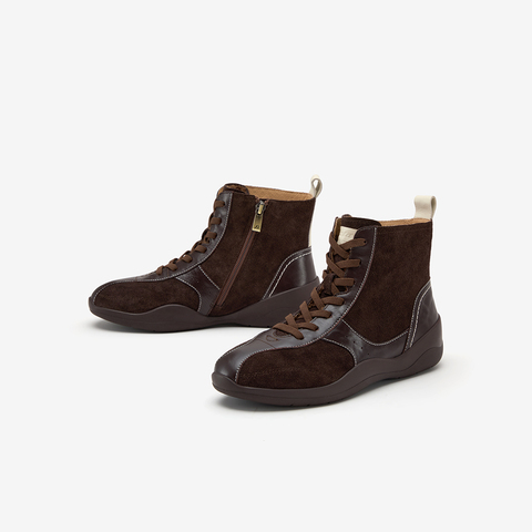 Bata休闲靴女2025冬季商场新款时尚百搭低跟运动靴ALI71DD5