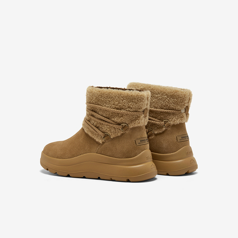 Bata雪地靴女2025冬季商场新款牛剖皮保暖厚底时尚短靴AD143DD5