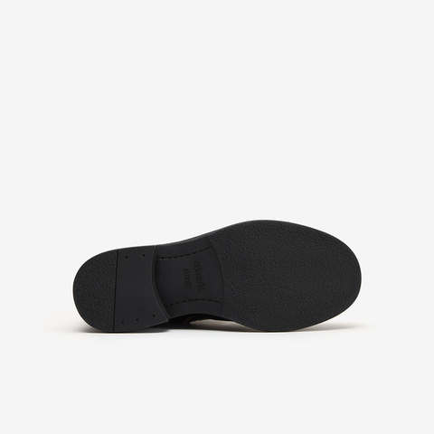 Bata马丁靴2025冬季新款复古英伦风牛皮时尚粗跟时装靴58028DD5