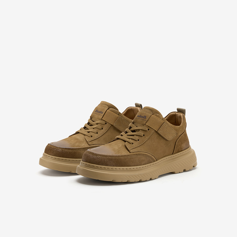 Bata高帮板鞋男2025冬季商场新款休闲百搭通勤牛皮低靴90025DD5