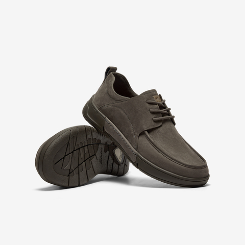 Bata休闲皮鞋男2025秋商场新款百搭牛皮通勤商务厚底皮鞋J03A3CM5