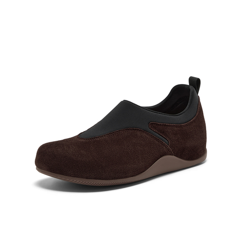 Bata休闲鞋女2025秋季商场新款牛剖皮百搭通勤舒适勃肯鞋88825CM5