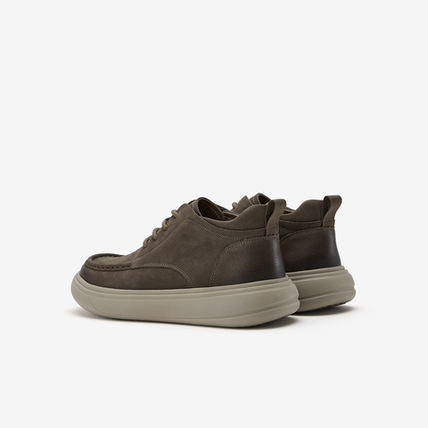 Bata皮靴男2025冬季商场新款时尚百搭保暖厚底牛皮低靴H5915DD5