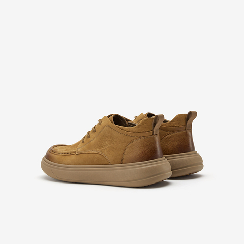 Bata皮靴男2025冬季商场新款时尚百搭保暖厚底牛皮低靴H5915DD5