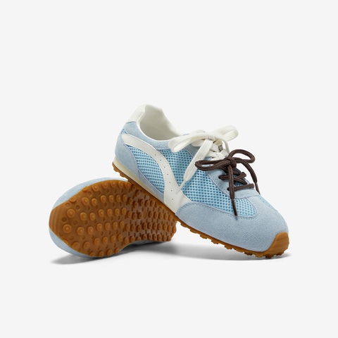 Bata休闲鞋女2025春秋新款通勤百搭德训轻便透气运动鞋B6831AM6