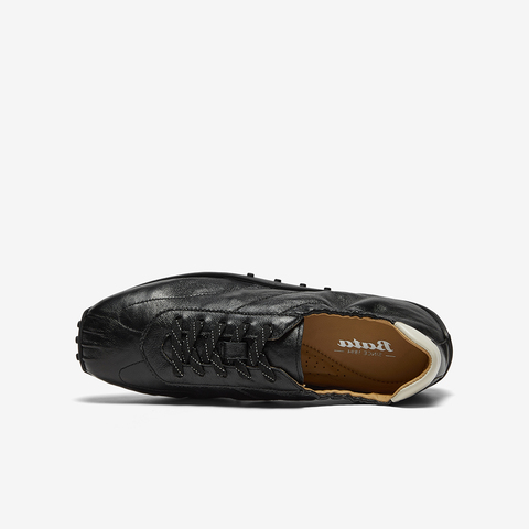 Bata休闲鞋女2025春秋商场新款羊皮通勤复古德训运动鞋ABI25AM6