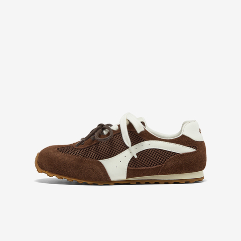 Bata休闲鞋女2025春秋新款通勤百搭德训轻便透气运动鞋B6831AM6