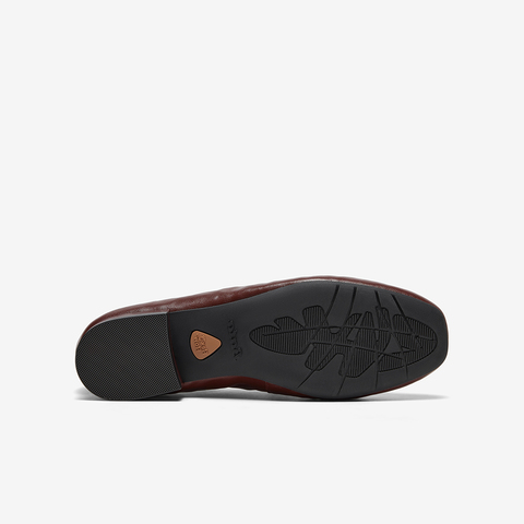 Bata乐福鞋女2025春秋商场新款英伦羊皮通勤软底一脚蹬