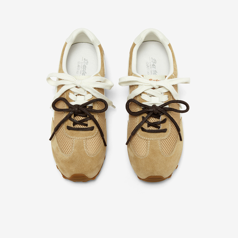 Bata休闲鞋女2025春秋新款通勤百搭德训轻便透气运动鞋B6831AM6