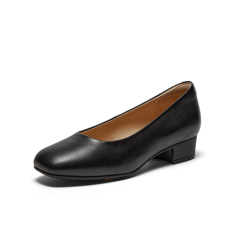 Bata浅口单鞋女2025春秋季商场新款羊皮软底百搭通勤单鞋AOX22AQ6