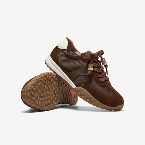 Bata阿甘鞋女2025夏季商场新款牛皮厚底德训休闲运动鞋AZX06AM6