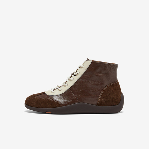 Bata德训鞋女2025春秋商场新款双皮软酪牛羊皮软底休闲鞋