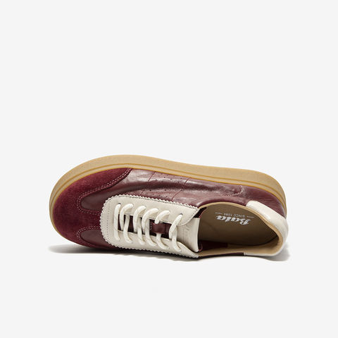 Bata休闲鞋女2026春季商场新款通勤百搭德训鞋运动厚底板鞋UZL01AM6