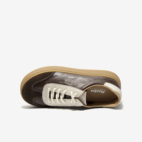 Bata休闲鞋女2026春季商场新款通勤百搭德训鞋运动厚底板鞋UZL01AM6