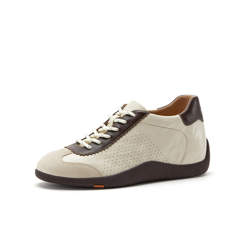 Bata羊皮书女2026春季商场新款德训内增高运动软底休闲鞋ALI73AM6