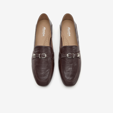 Bata乐福鞋女2026春季商场新款时尚舒适通勤软底羊皮单鞋AVL72AA6