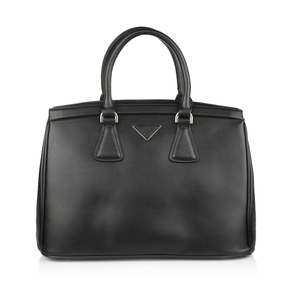 belle/百丽2013秋季黑色pu革定型手袋fd879cx3