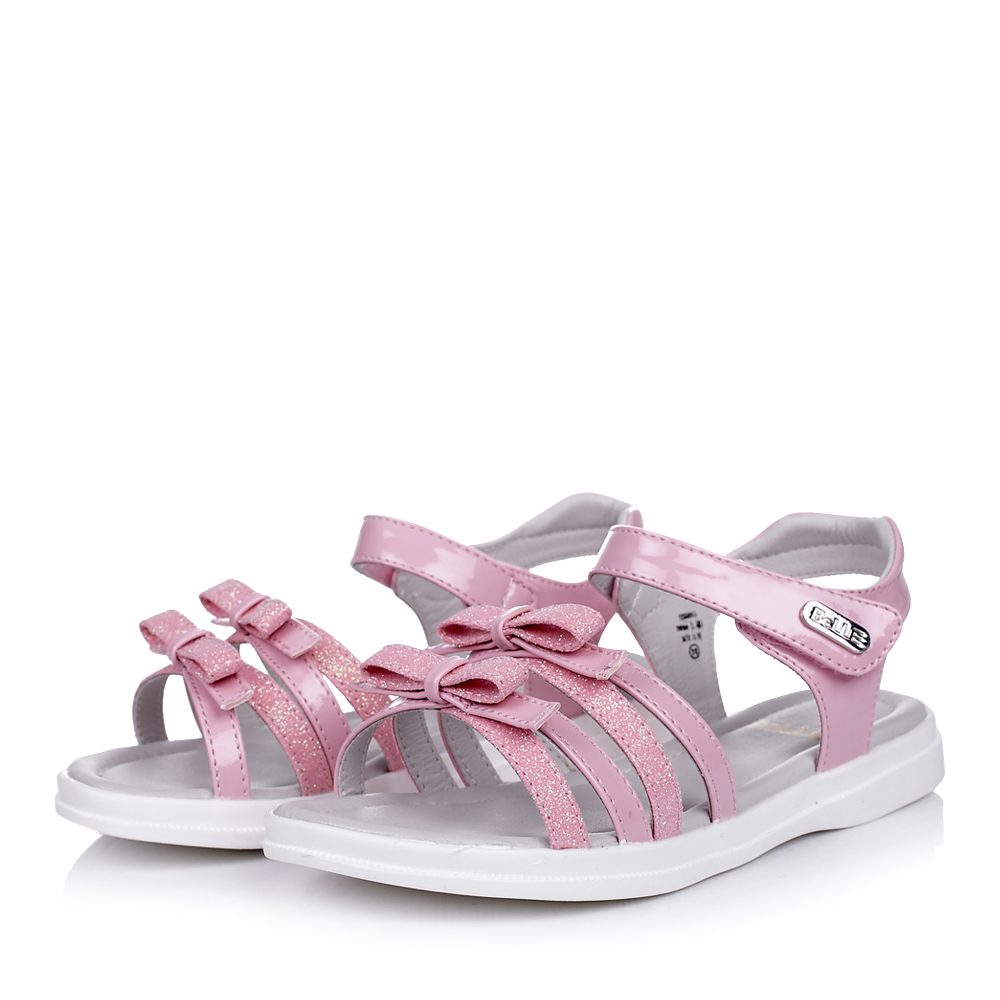 belle/百丽童鞋2015夏季新款pu/纺织物红色女小童时尚凉鞋db0015