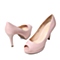 BELLE/百丽春季专柜同款粉色胎牛皮革女皮凉鞋3PQP7AU5