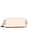 BELLE/百丽箱包白色细纹人造革女手袋0961ACX5