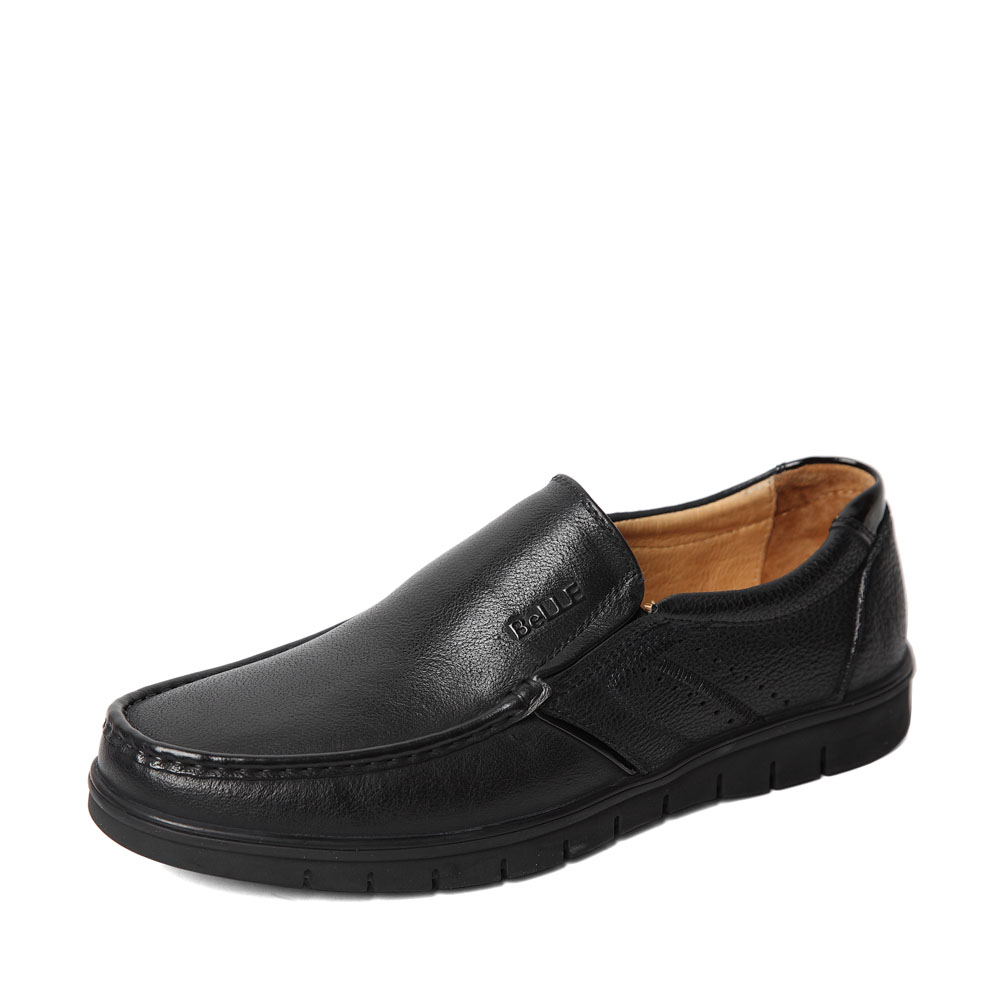 belle/百丽2015秋季专柜同款黑色牛皮男鞋3vg02cm5 专柜1