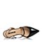 BELLE/百丽春季专柜同款黑色漆皮牛皮女凉鞋3Z435AH5