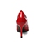 BELLE/百丽春季专柜同款红/白漆皮牛皮OL通勤优雅细高跟女单鞋3Z4D5AQ6