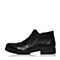 BELLE/百丽冬季专柜同款黑色牛皮革男皮靴（绒里）4NU02DD6